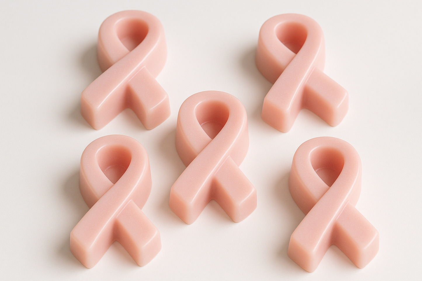 breast cancer ribbon soap