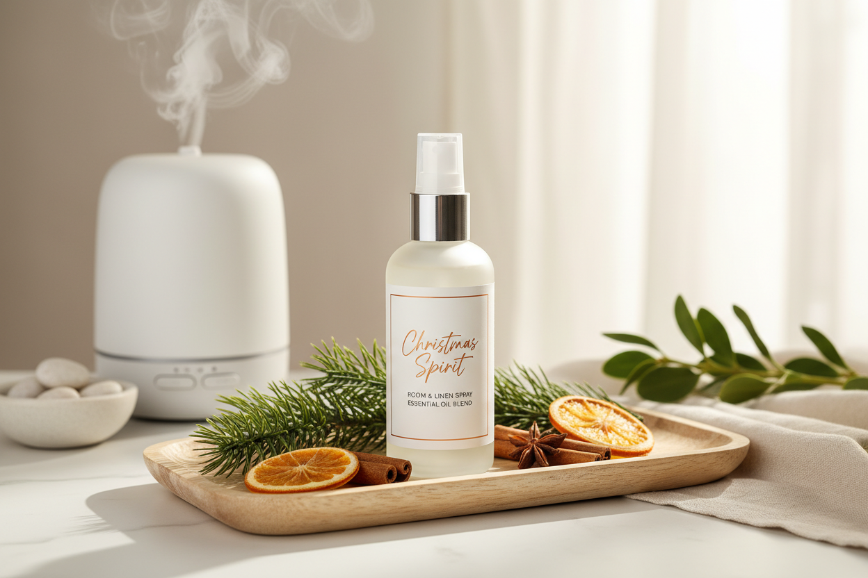 christmas spirit room and linen spray