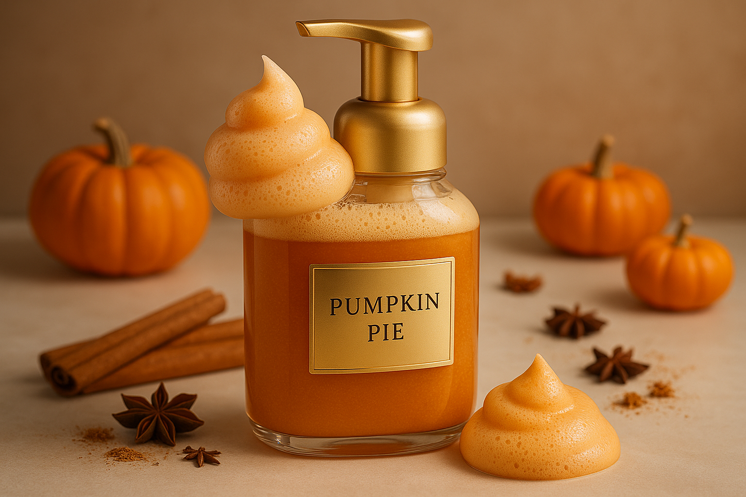 pumpkin pie foam soap
