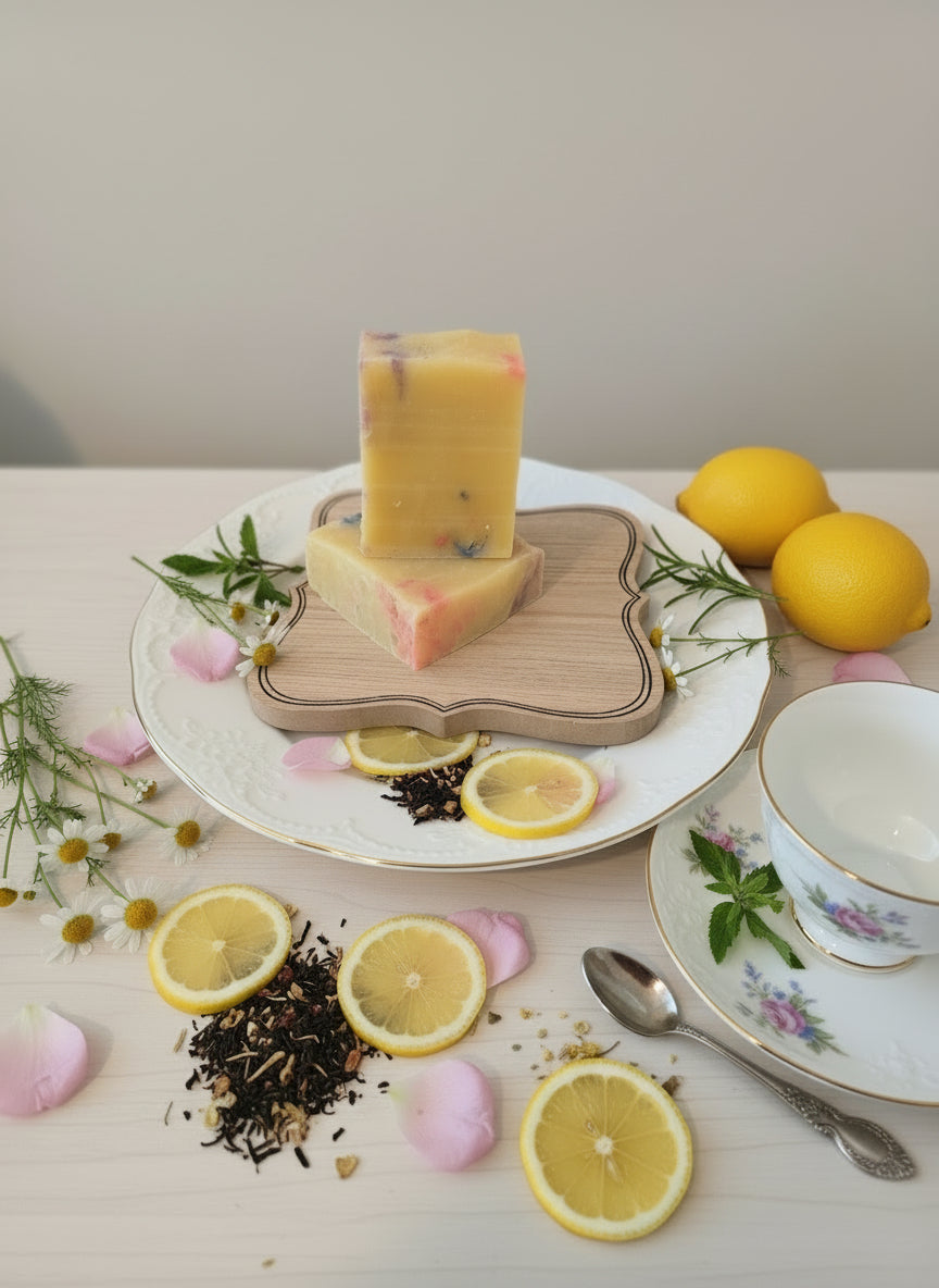 Lemon and Green Tea Soap